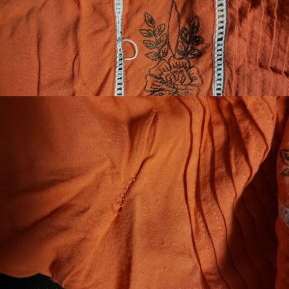 mouche et muchette Billy Top orange m/l see flaw - Picture 8 of 8